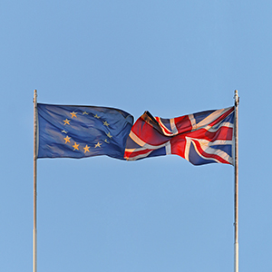 UK and EU flags